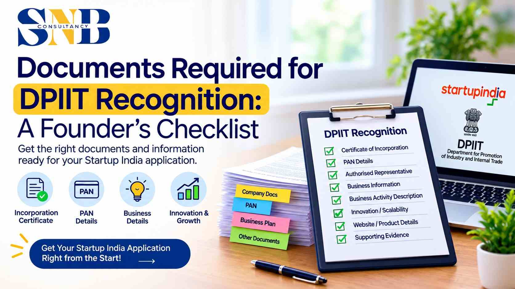 Documents Required for DPIIT Recognition: A Founder’s Checklist